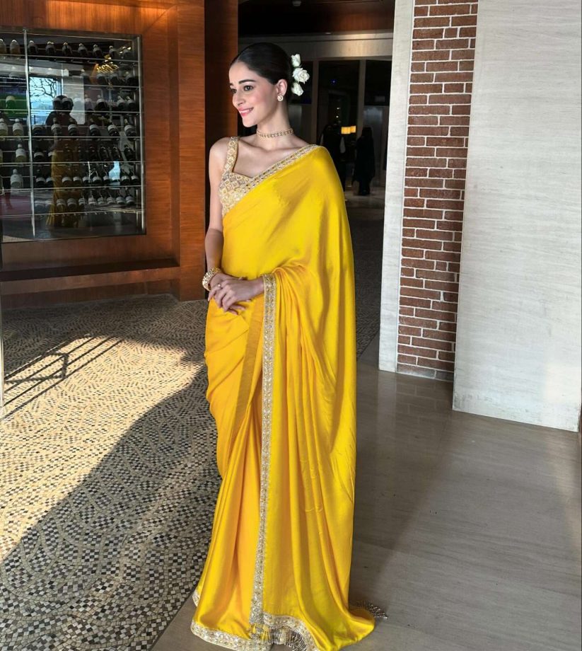 Kesari Chapter 2 Actress Ananya Panday Radiates Elegance In Simple Saree Looks 944681