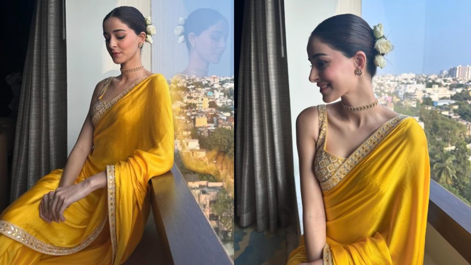Kesari Chapter 2 Actress Ananya Panday Radiates Elegance In Simple Saree Looks 944682