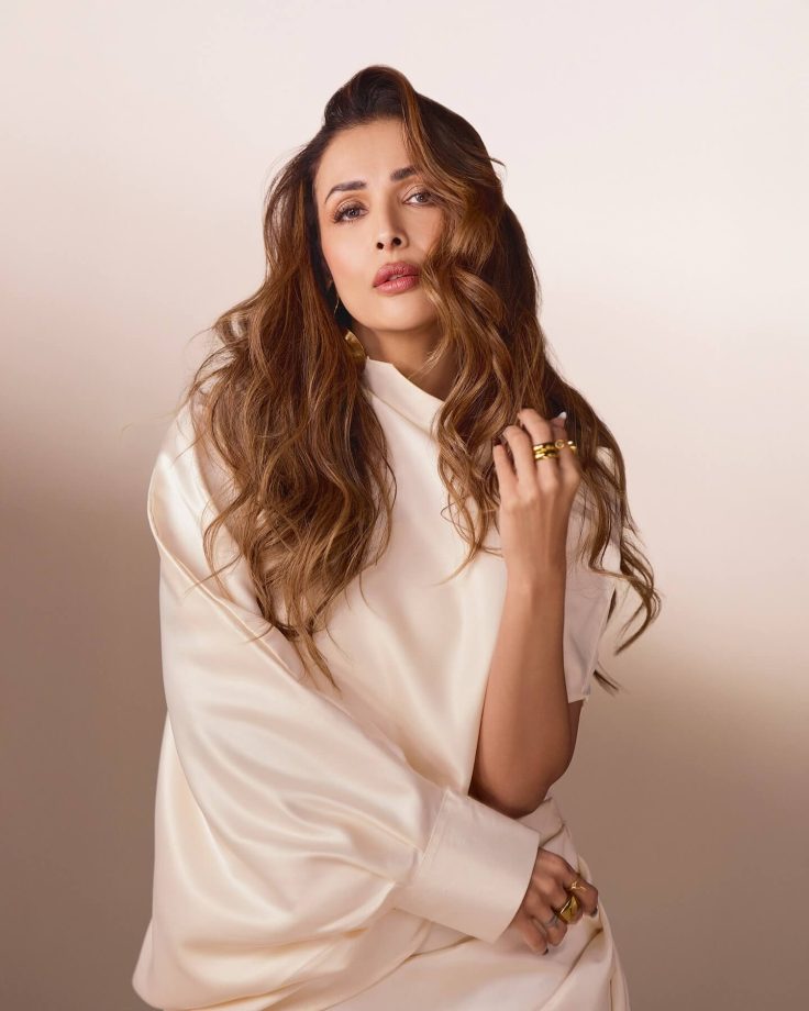 Malaika Arora Keeps it Classy in a Sleek and Stylish Off-White Dress 944183