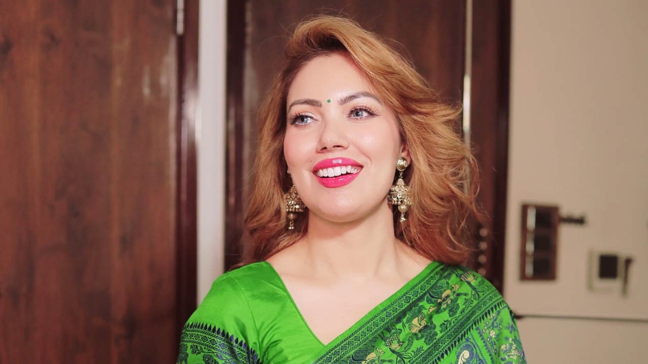 Munmun Dutta’s Green Baluchari Saree Look For Poila Boishakh Wins Hearts 944469