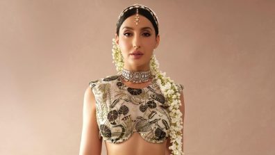 Nora Fatehi’s Ethereal Lehenga & Gajra Style Is A Must-Try For Brides-to-Be