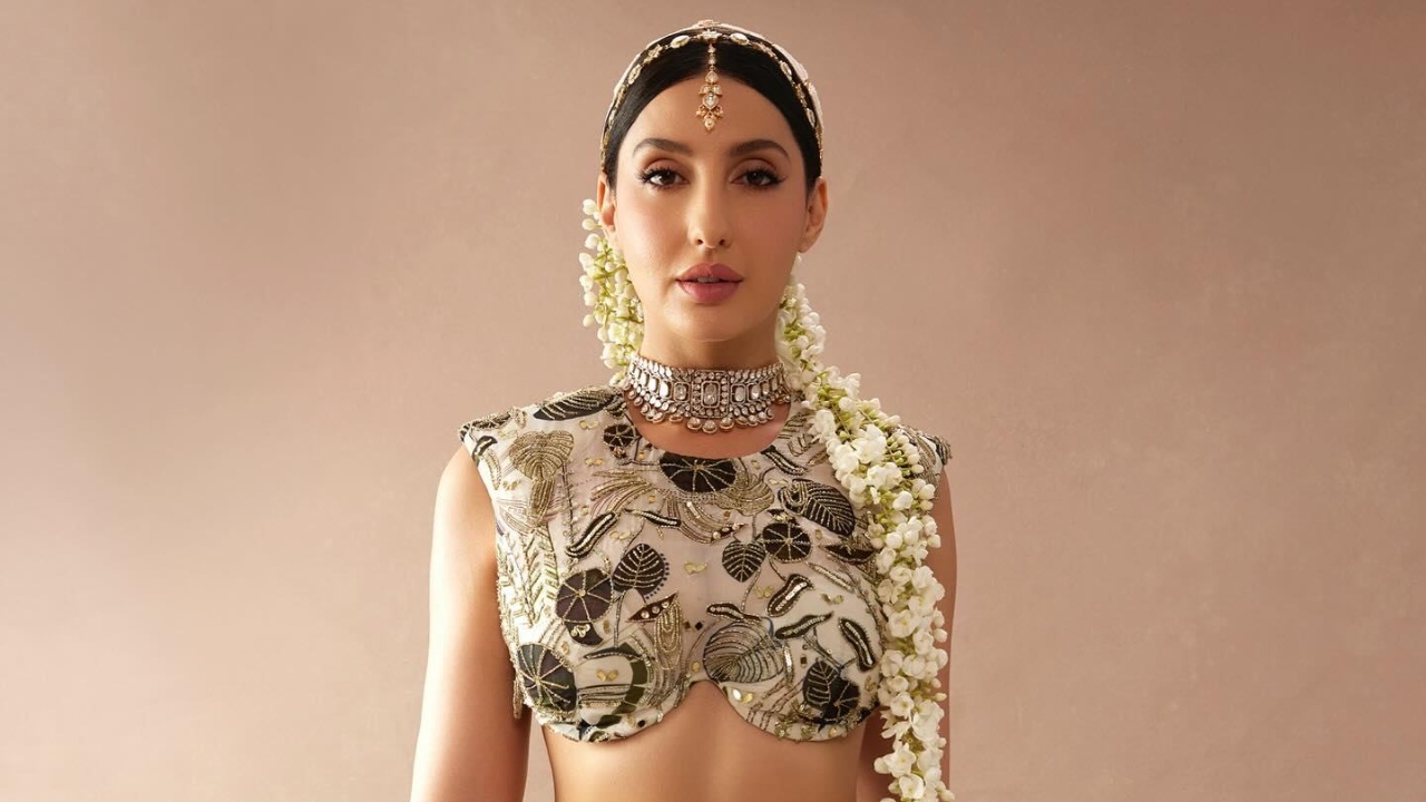 Nora Fatehi's Ethereal Lehenga & Gajra Style Is A Must-Try For Brides-to-Be 942958