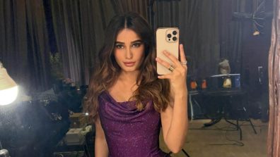 Rasha Thadani’s In Stunning Purple Mini Dress