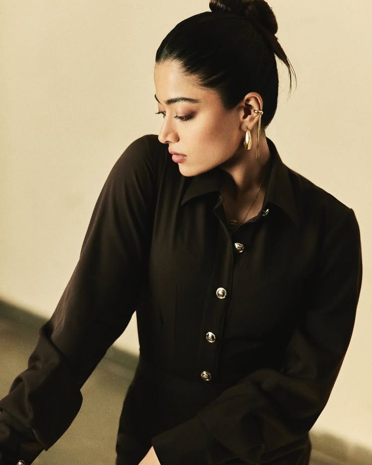 Rashmika Mandanna's Timeless Black Glam 943319