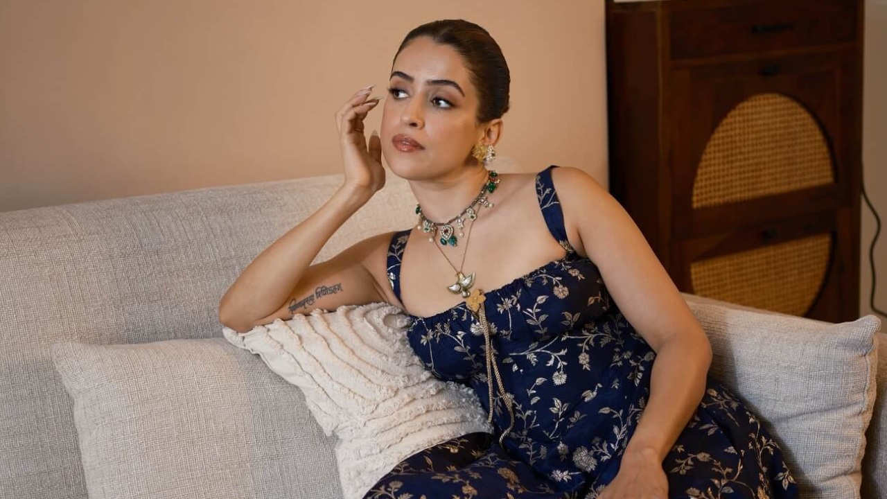 Sanya Malhotra Serves in a Midnight Blue Floral Gown, and We’re Obsessed 945938