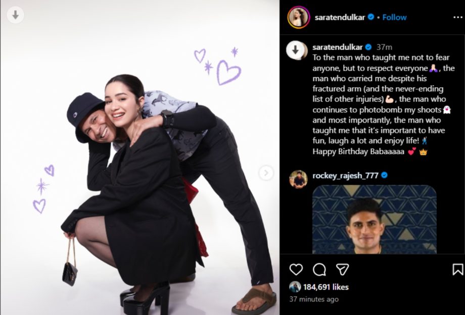 Sara Tendulkar’s Heartwarming Birthday Tribute to Sachin Tendulkar is All About Love, Laughter, and Lifelong Lessons 945653
