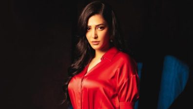 Shruti Haasan turns up the heat in a chic red outfit