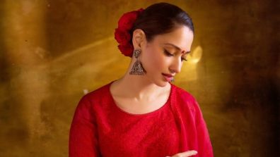 Tamannaah Bhatia Radiates Bridal Elegance In Red Anarkali Worth Rupees 159,500: See Pics
