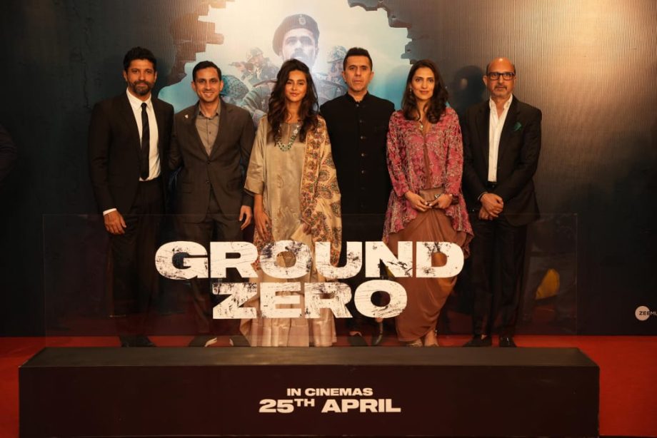 The historic premiere of Excel Entertainment's Ground Zero kicks off with BSF Jawans and entire team walking the red carpet! 945031