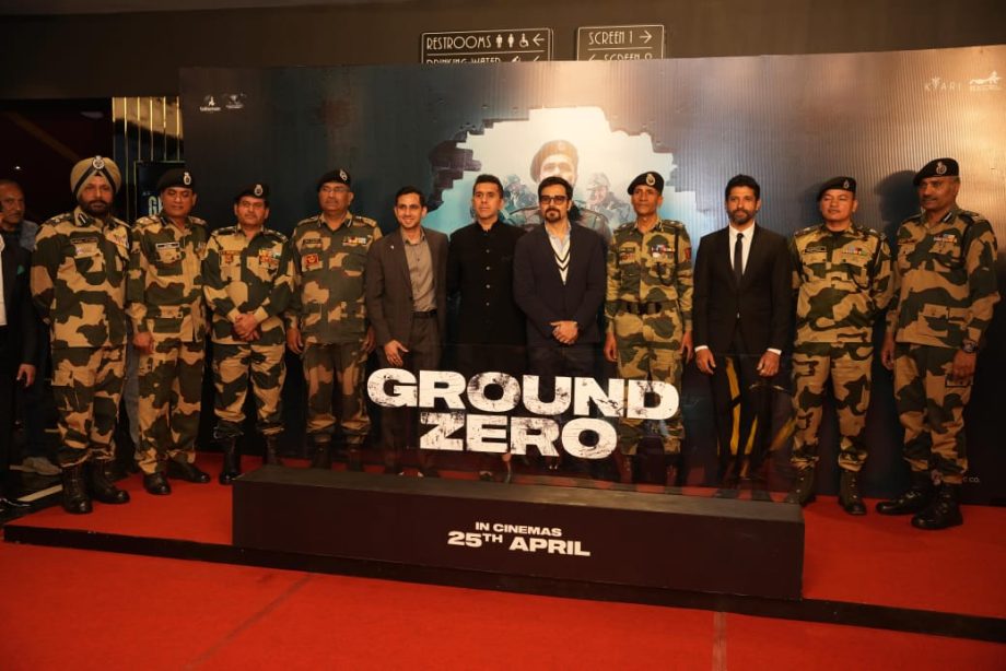 The historic premiere of Excel Entertainment's Ground Zero kicks off with BSF Jawans and entire team walking the red carpet! 945034