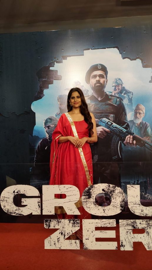 The historic premiere of Excel Entertainment's Ground Zero kicks off with BSF Jawans and entire team walking the red carpet! 945035