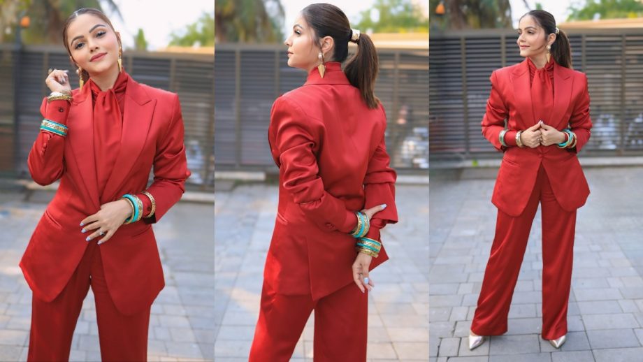 Times Rubina Dilaik Personified Class In Pop Pantsuits - Check Photos 944998