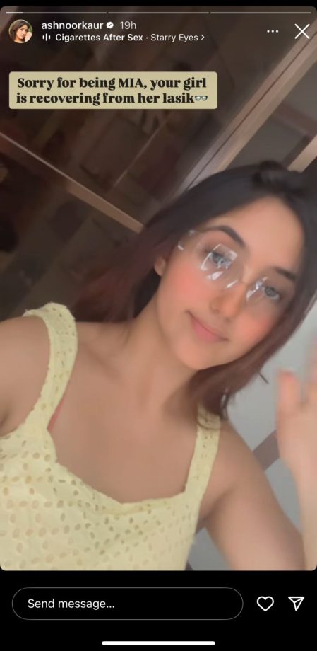 Ashnoor Kaur Undergoes LASIK Surgery; Shares Photo With Fans 948430