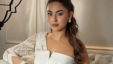 Krystle D’Souza’s Sleek & Stunning White Satin Elegance