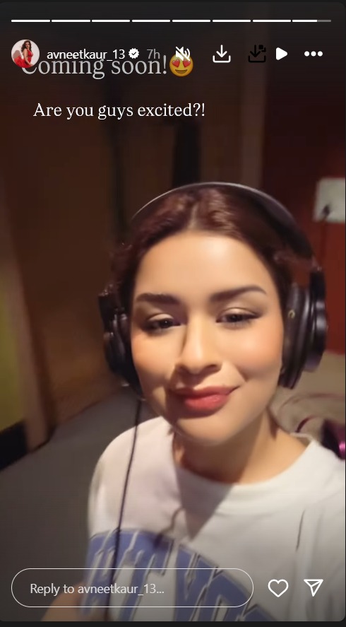 Avneet Kaur’s First International Film’s Dubbing Begins; Shares Photo 949598