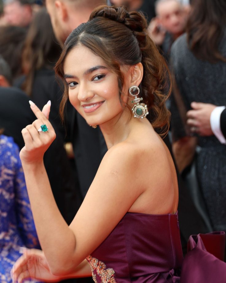 Global Star Anushka Sen's Another Global Feat: Marks Her Debut at the Cannes Film Festival and slays with an ode to India-Korea in a special way at the carpet 948221