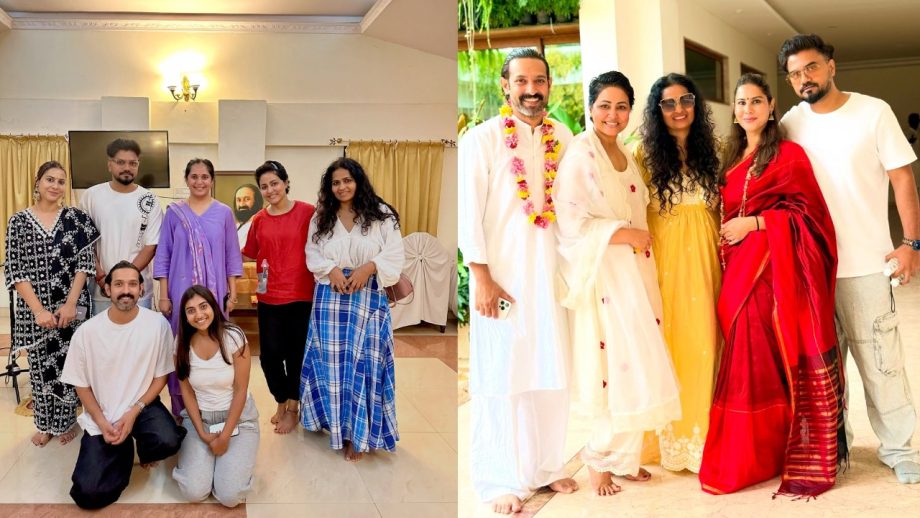 Hina Khan, Vikrant Massey & Priyanka Chopra's Mom Seek Peace At Gurudev Sri Sri Ravi Shankar Meet 949439
