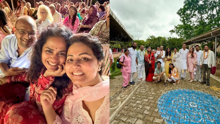 Hina Khan, Vikrant Massey & Priyanka Chopra's Mom Seek Peace At Gurudev Sri Sri Ravi Shankar Meet 949434