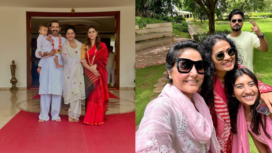 Hina Khan, Vikrant Massey & Priyanka Chopra's Mom Seek Peace At Gurudev Sri Sri Ravi Shankar Meet 949437