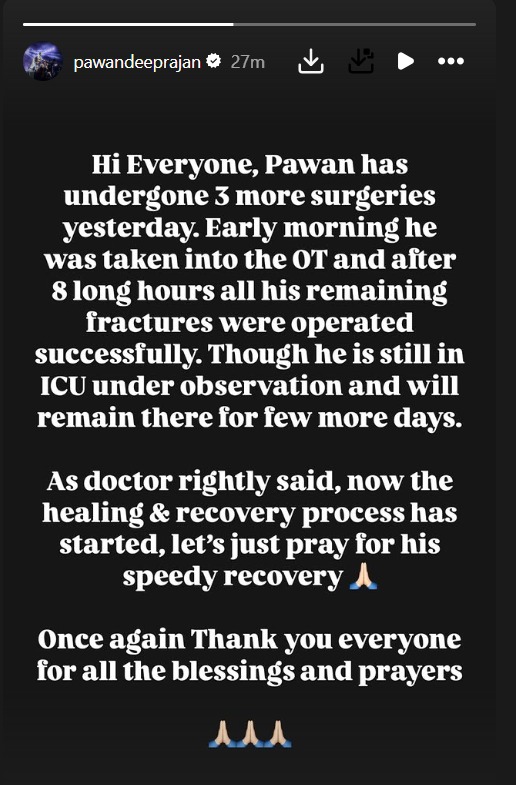 Indian Idol 12 Winner Pawandeep Rajan Is Still In ICU After Accident, Here's What The Doctor Said 947434