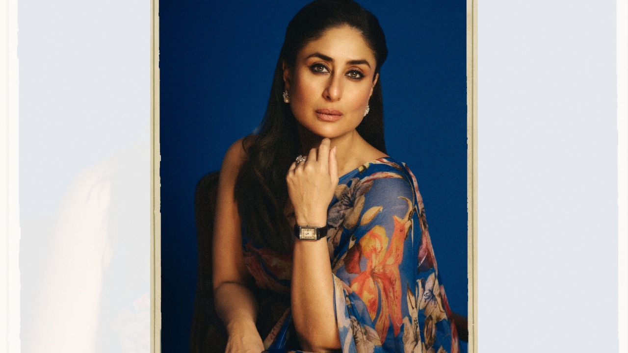 Kareena Kapoor Khan Redefines Vintage Charm In Simple Blue Floral Saree - See Pics 946606