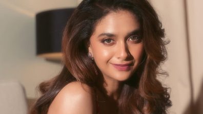 Keerthy Suresh Delivers a Showstopping Saree Moment in Dubai