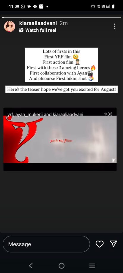 Kiara Advani's ‘Bikini Look’ Steals The Spotlight In Hrithik Roshan & Jr NTR’s War 2 Teaser 948555