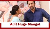Mangal Lakshmi  Upcoming Twist: Mangal motivates Adit to prove his innocence; Adit hugs her 947716