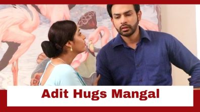 Mangal Lakshmi  Upcoming Twist: Mangal motivates Adit to prove his innocence; Adit hugs her