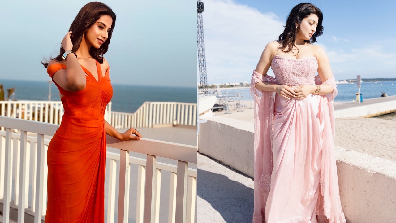 Meenakshi Chaudhary Stuns In Tangerine Gown, Pranita Subhash Turns Barbie In Pink Attire 948781