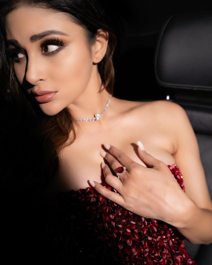 Mouni Roy Turns Up the Heat in Red Off-Shoulder Glam 950006