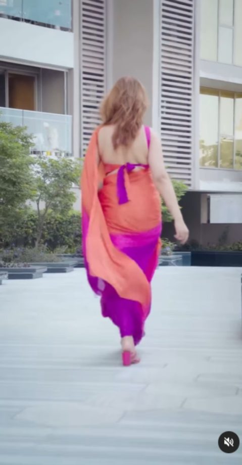 Munmun Dutta Makes Hearts Flutter In Pink Backless Dori Blouse - See How 947769