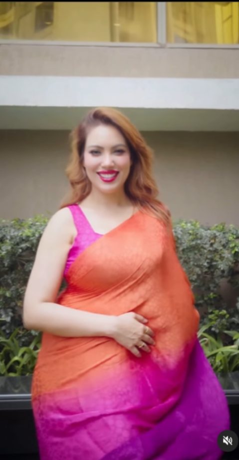 Munmun Dutta Makes Hearts Flutter In Pink Backless Dori Blouse - See How 947772