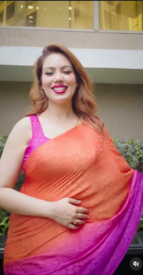 Munmun Dutta Makes Hearts Flutter In Pink Backless Dori Blouse - See How 947773
