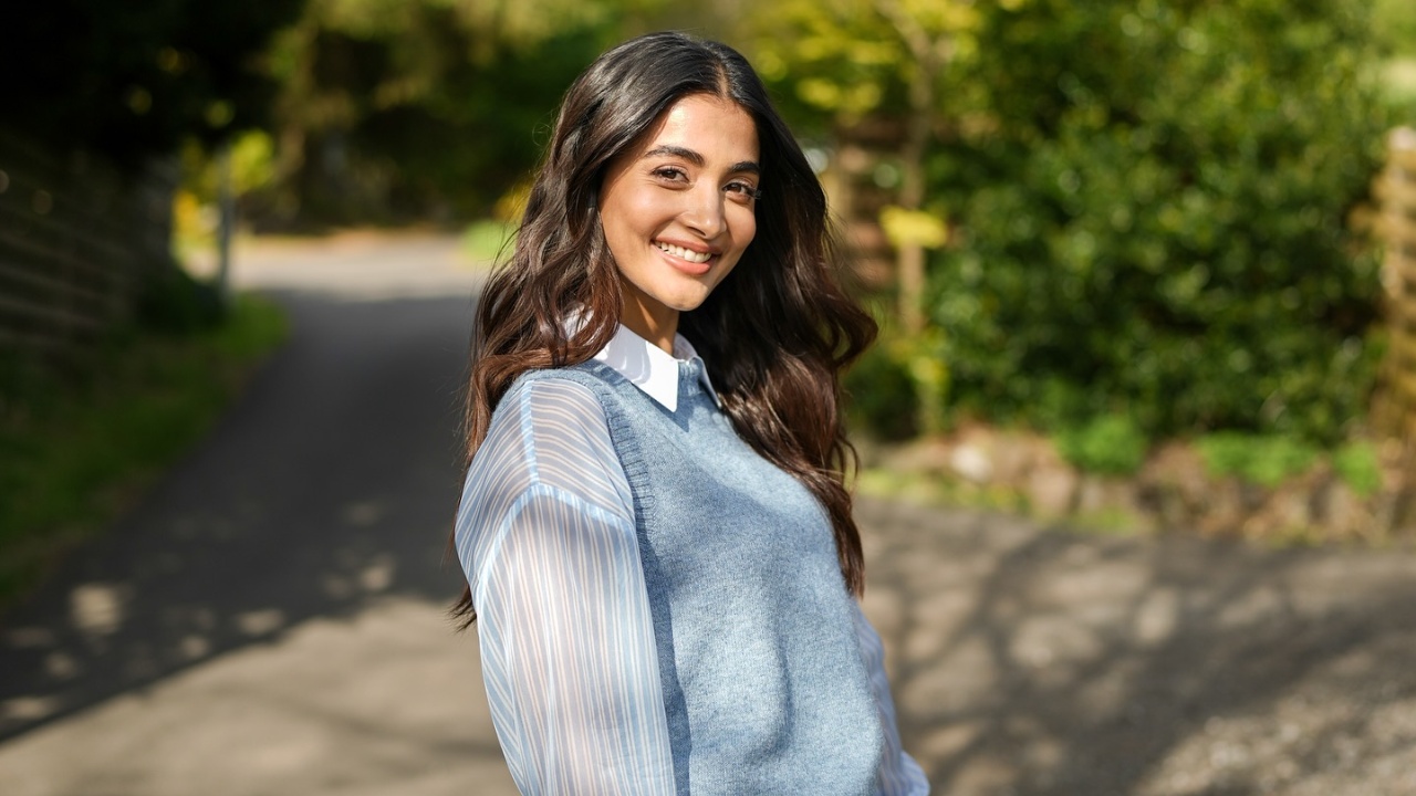 Pooja Hegde Redefines Vintage Cardigan Trend With Mini Dress Look – See Pics