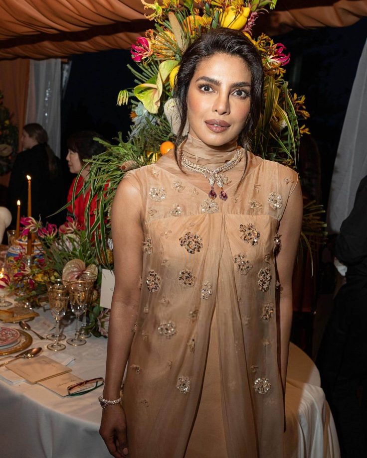 Priyanka Chopra Exudes Power In Beige Gown With Designer Cape - See Photos 948611
