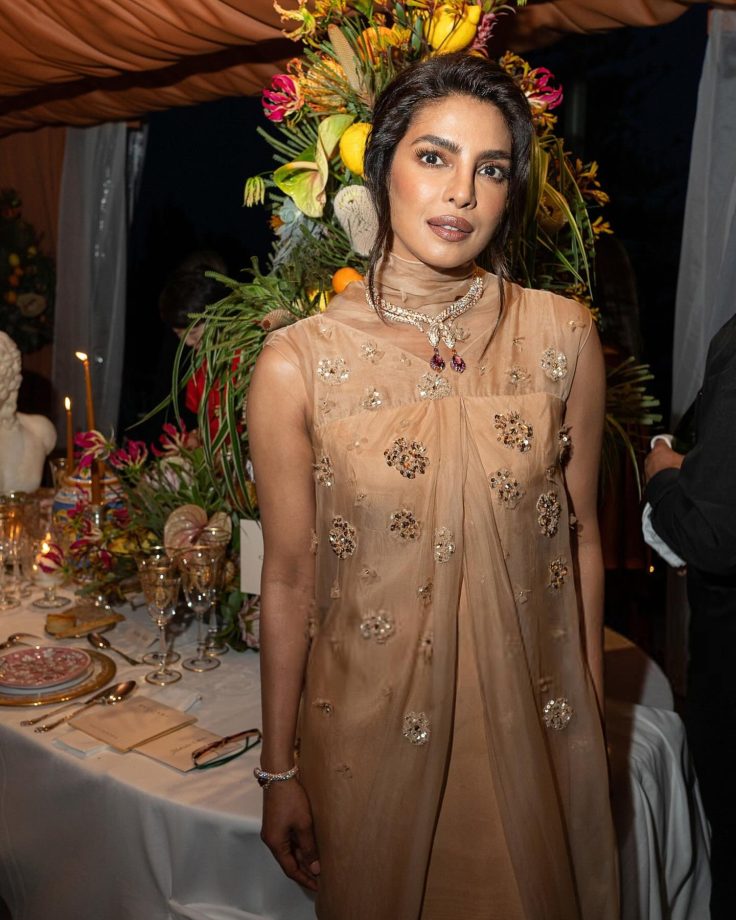 Priyanka Chopra Exudes Power In Beige Gown With Designer Cape - See Photos 948610