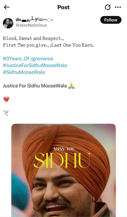 Sidhu Moosewala's Third Death Anniversary: ​​Villagers and fans paid tribute, demand for justice continues 949768