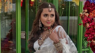 Tejasswi Prakash Adds Desi Charm To Her Modern See-through Saree Look – See How