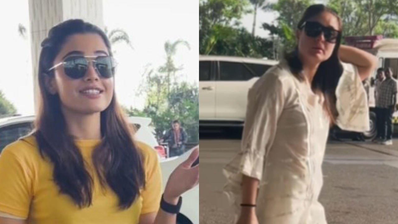 Two Queens Two Unique Airport Styles by Kareena Kapoor Khan and Rashmika Mandanna 947097