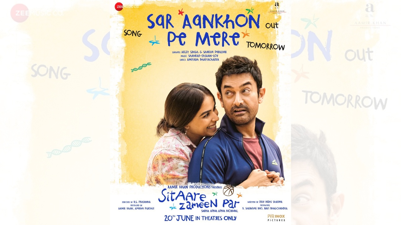 Witness a melody written in love, here comes the teaser of Sar Aankhon Pe Mere song from Sitaare Zameen Par! Song Out Tomorrow! 949626