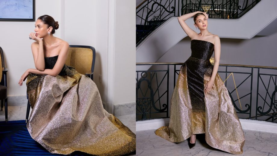 Aditi Rao Hydari Shines in Sustainable Couture with Black, Silver, and Gold Magic 950736