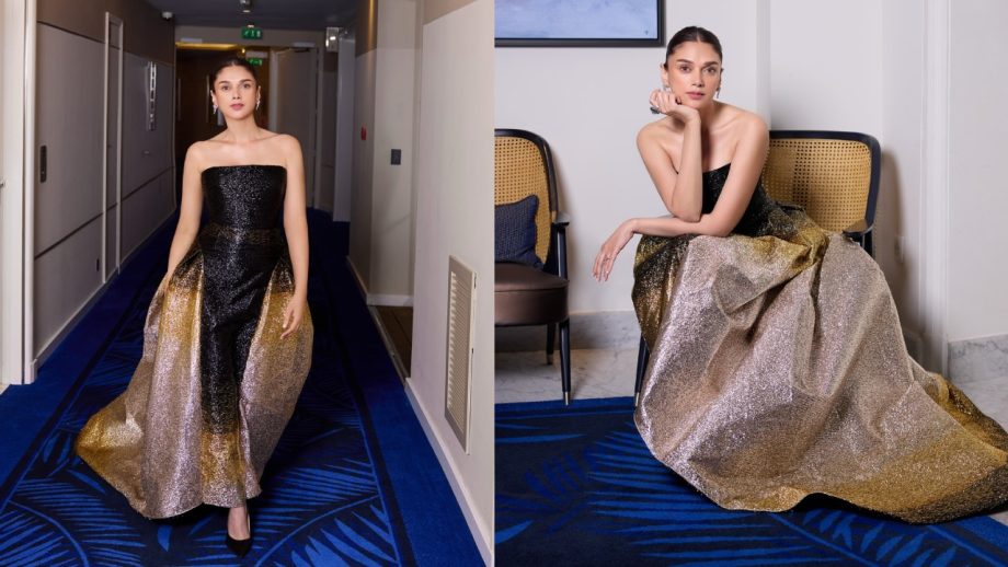 Aditi Rao Hydari Shines in Sustainable Couture with Black, Silver, and Gold Magic 950737