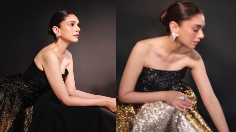 Aditi Rao Hydari Shines in Sustainable Couture with Black, Silver, and Gold Magic 950740