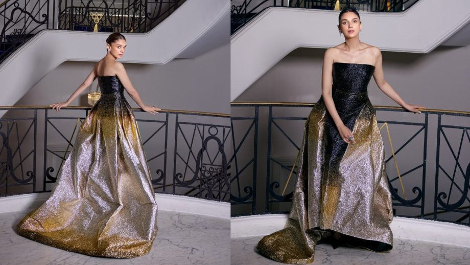 Aditi Rao Hydari Shines in Sustainable Couture with Black, Silver, and Gold Magic 950735
