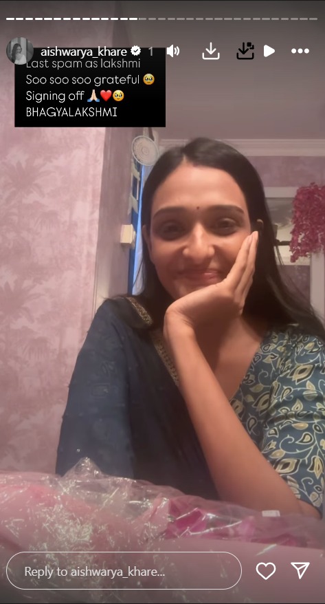 Aishwarya Khare Bids Farewell To Bhagya Lakshmi Says, 