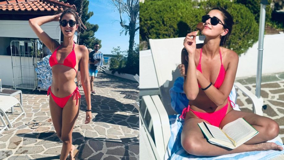 Ananya Panday Flaunts Hourglass Figure In Red Bikini - Checkout Stunning Pics 950683