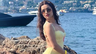 Avneet Kaur Goes Bold In Yellow Floral Gown, Flaunts Backless Look