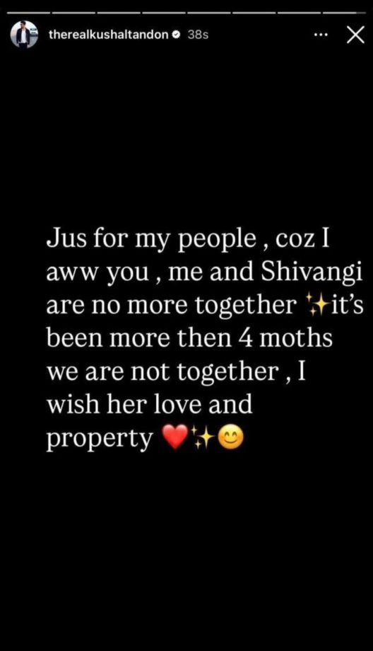 Breakup Or Publicity Stunt? Known More About Kushal Tandon And Shivangi Joshi's Relationship 952144