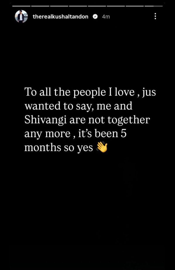Breakup Or Publicity Stunt? Known More About Kushal Tandon And Shivangi Joshi's Relationship 952145